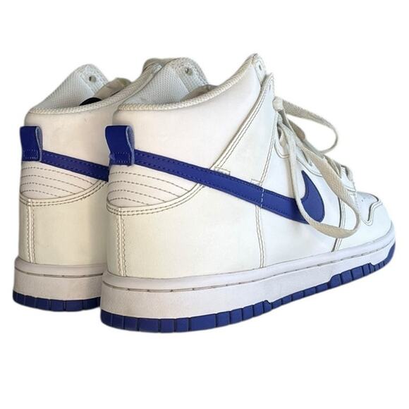 Mens Nike Dunk High DV0828-101 Leather Athletic Sneaker Shoes Size 8 White - Picture 4 of 6
